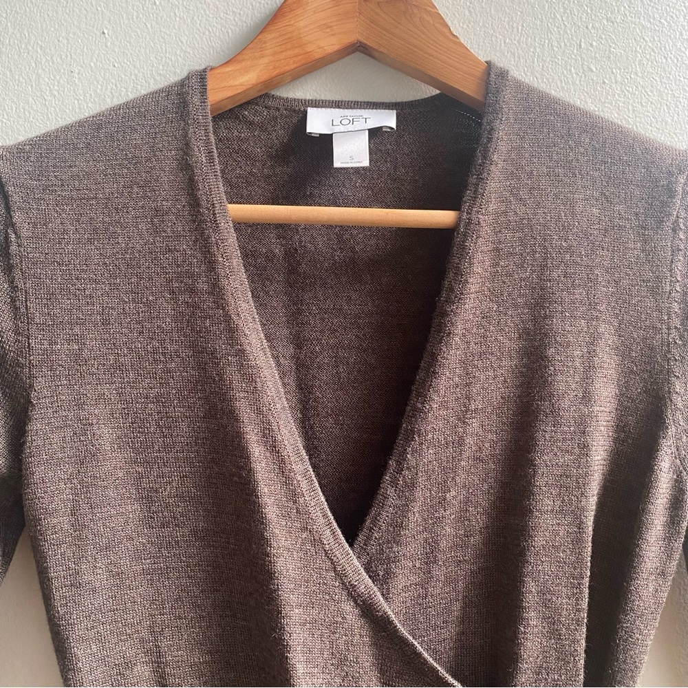 V neck Loft Sweater dress